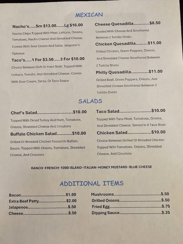 Fat Boy's Saloon Menu image 3